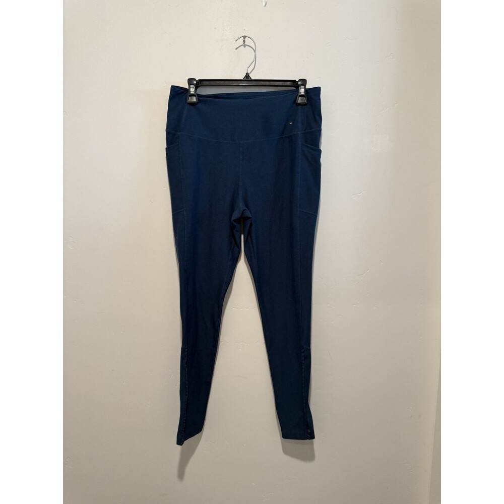 MONDETTA PERFORMANCE LUXURY LEGGINGS Womens L Blue